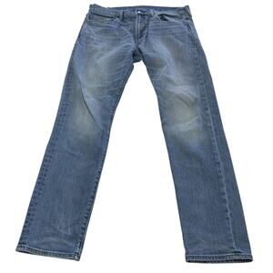 J Crew Jeans Mens 33x32 Blue 484 Extra Slim Stretch Denim Straight Leg Pants